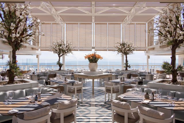 <p>Courtesy of Silversea</p> The Marquee restaurant aboard the Silver Nova