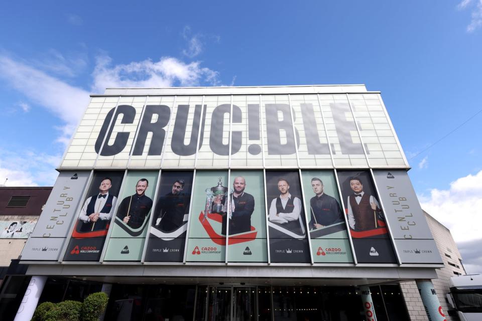 The Crucible Theatre has hosted the championships since 1977 (Getty Images)