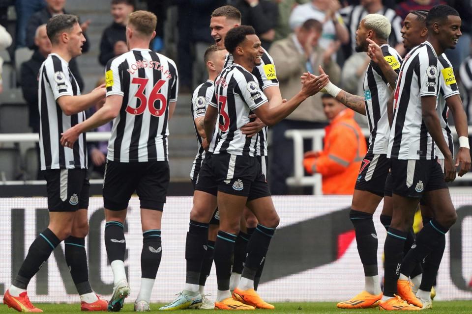 Newcastle had plenty to celebrate against Tottenham (Owen Humphreys/PA) (PA Wire)
