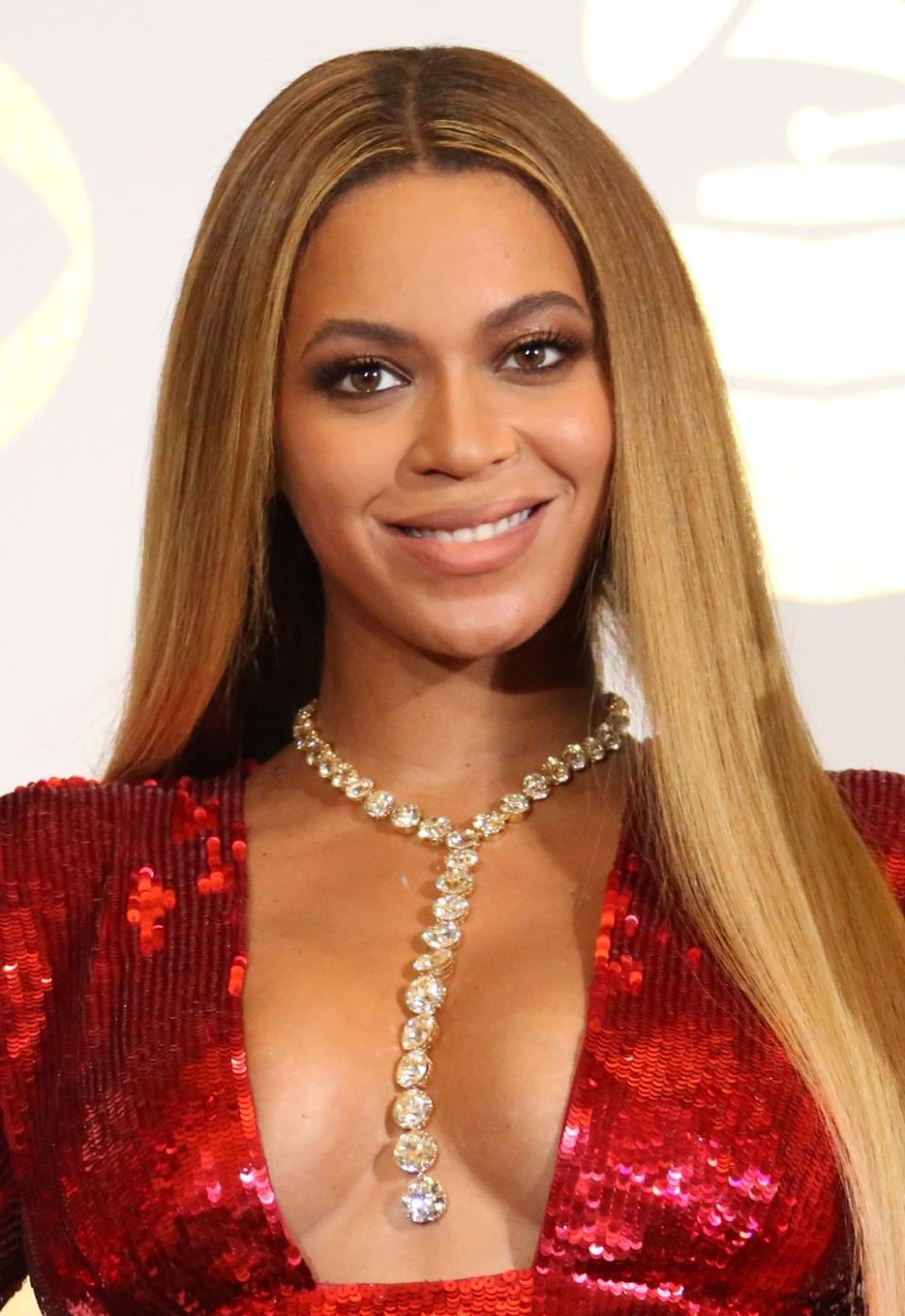 <p>If you have medium to light brown hair, but want to go lighter, try Beyoncé's golden shade. It's an excellent option for the fall months, since it grows out gracefully, says Mahshid Baghaei, colorist at <a href="https://mizuforhair.com/newyork" rel="nofollow noopener" target="_blank" data-ylk="slk:mizu Louis Licari;elm:context_link;itc:0;sec:content-canvas" class="link ">mizu Louis Licari</a>.</p>