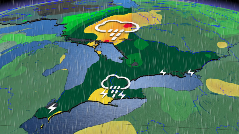 Heavy rain picks up across Ontario, with thunderstorm threat returning Thursday