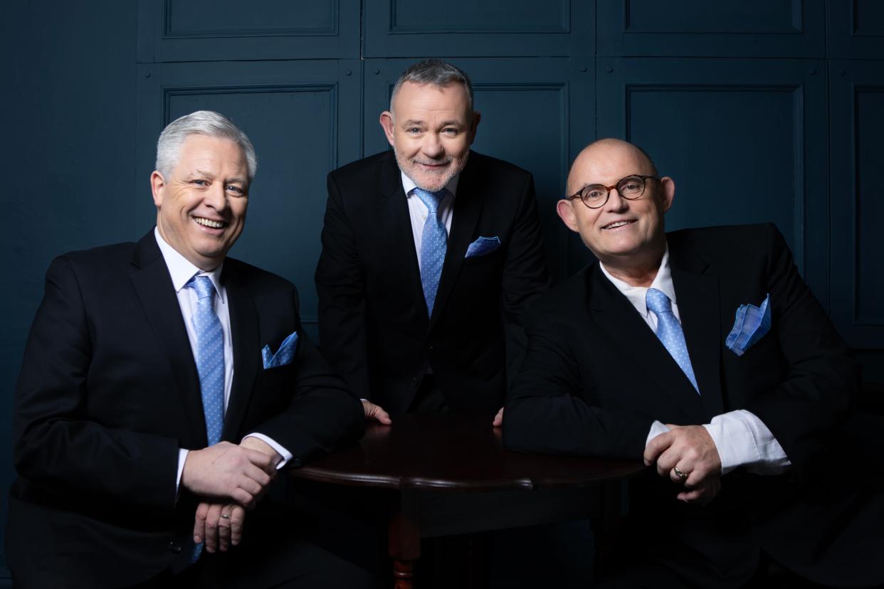 The Irish Tenors will perform at the Palace Theatre on Saturday.