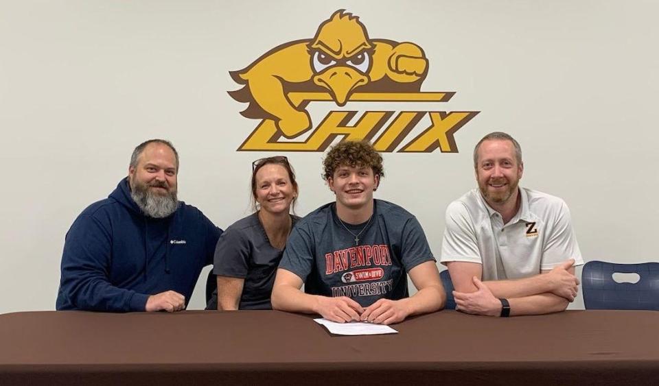 Zeeland swimmer Owen Durham signed with Davenport University.