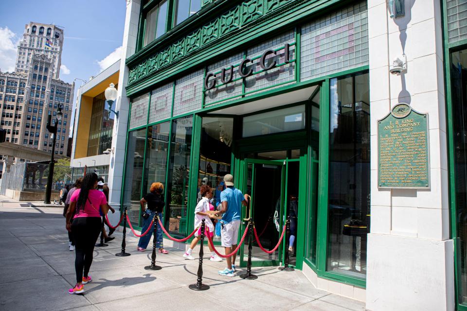 High-end retailer Gucci opens first Detroit store