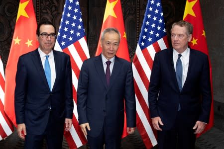 U.S. Trade Representative Lighthizer and Treasury Secretary Mnuchin meet China Vice Premier Liu in China