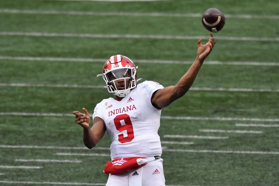 Indiana QB Michael Penix Jr. was tremendous against Ohio State despite the Hoosiers coming up a little short. (Photo by Jamie Sabau/Getty Images)