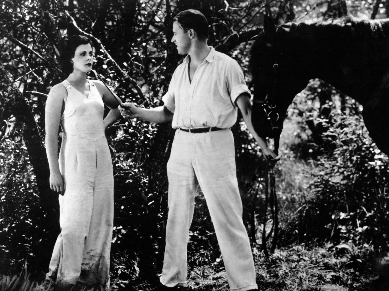 Hedy Lamarr and Aribert Mog on the set of ‘Ecstasy' (Glasshouse Images/Shutterstock)