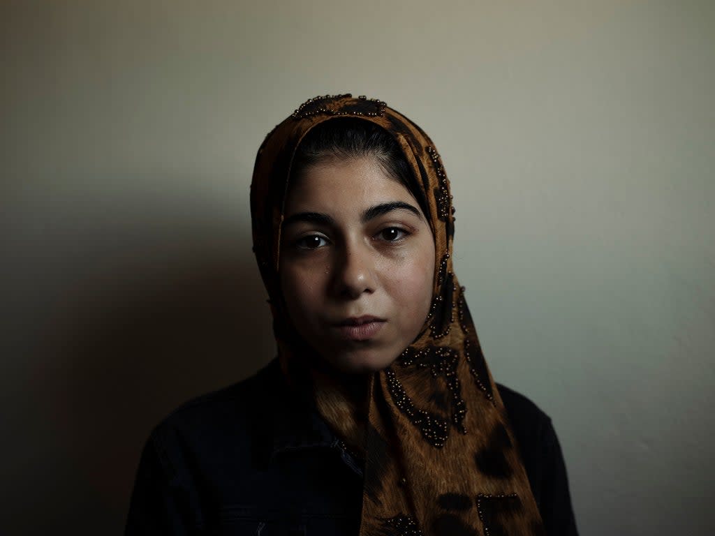 Baraka, now 13, witnessed the death of her father, sister, grandmother, four uncles and two cousins during Gaza’s third war of 2014  (Paddy Dowling/Qatar Fund For Development)