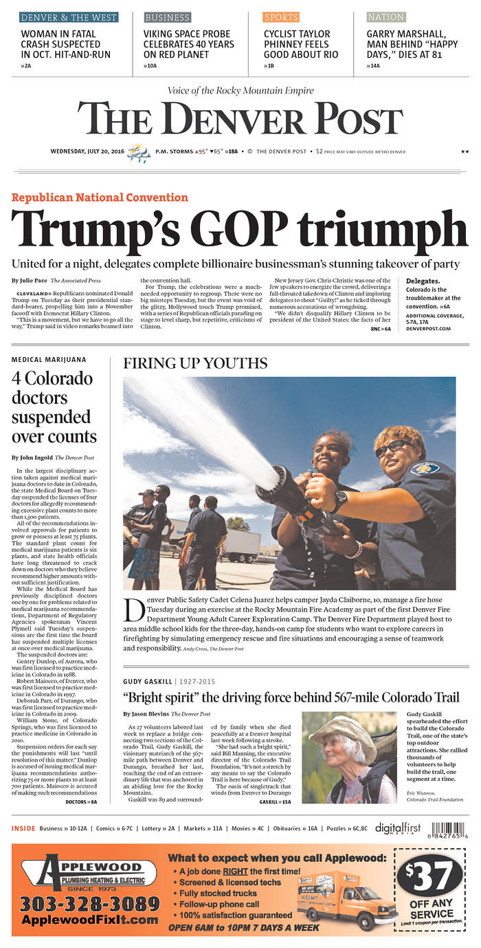 Trump’s GOP triumph - The Denver Post