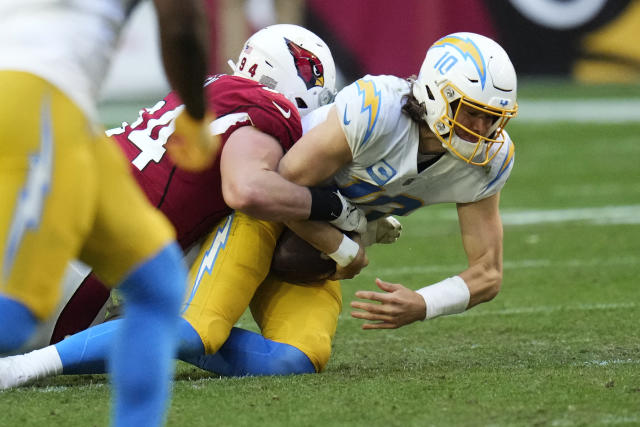 Under pressure: Chargers, Herbert look to minimize sacks - The San Diego  Union-Tribune