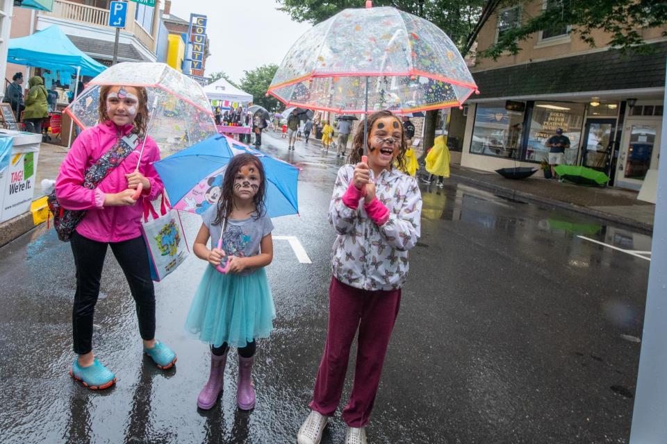 You'll need a good-sized umbrella if heading out in Bucks County on Saturday.