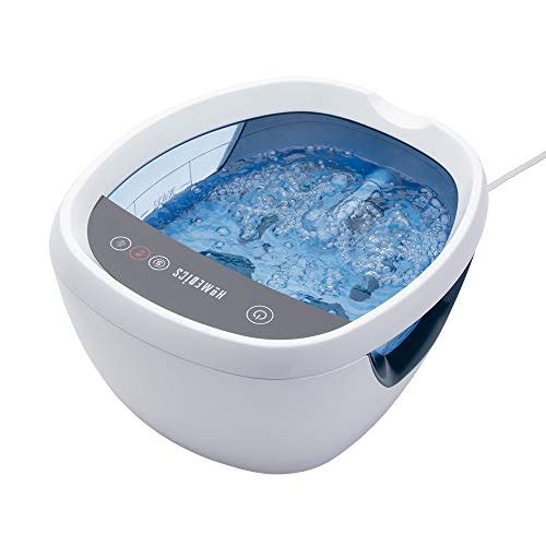 HoMedics Shiatsu Bliss Footbath with Heat Boost, Foot Spa Massager, Deep Kneading Pedicure Tub, Vibrating Bubbles with Soothing Heat, Portable at-Home Spa