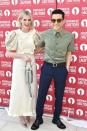 <p>Boynton accessorised her Miu Miu dress with a silver bag and pointed shoes while Malek kept things casual in a khaki shirt and blue trousers paired with some round-framed sunglasses.</p>