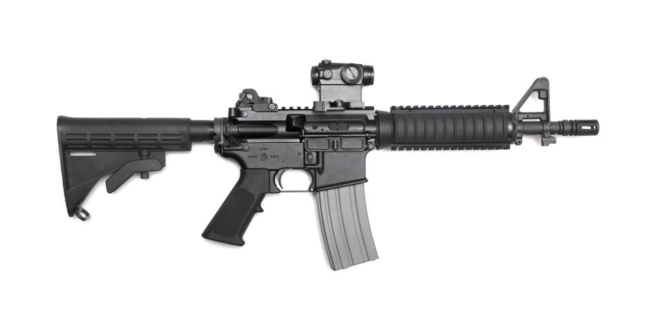 Semi-automatic rifles, like the AR-15, have been the most common firearm of choice&nbsp;during recent mass shootings. (Photo: UltraONEs via Getty Images)