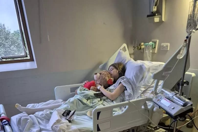 Kyla had to spend weeks in hospital after her lung collapsed -Credit:Kennedy News & Media