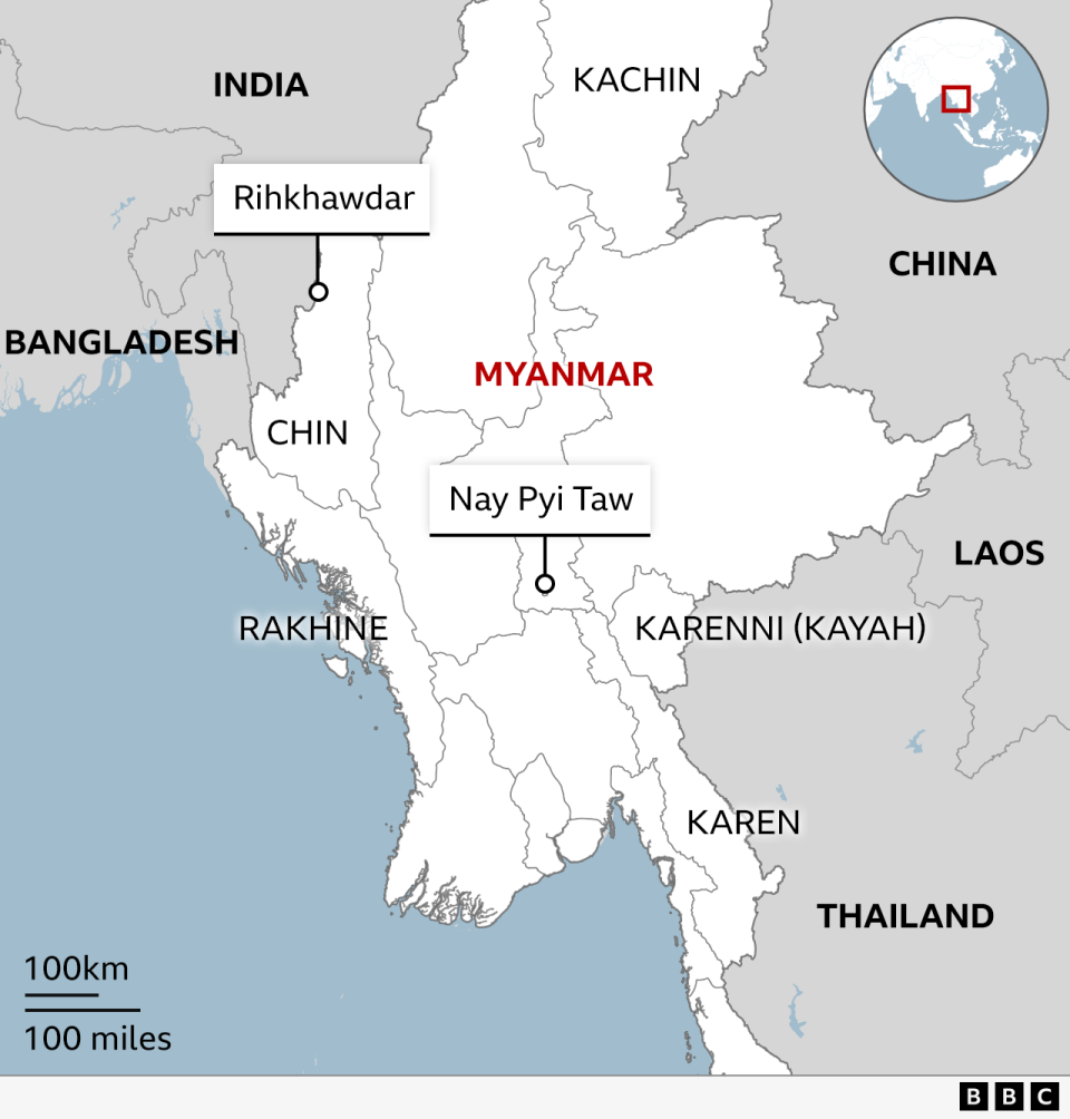 Map of Myanmar