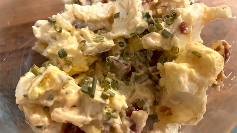 Alton Brown's bacon egg salad