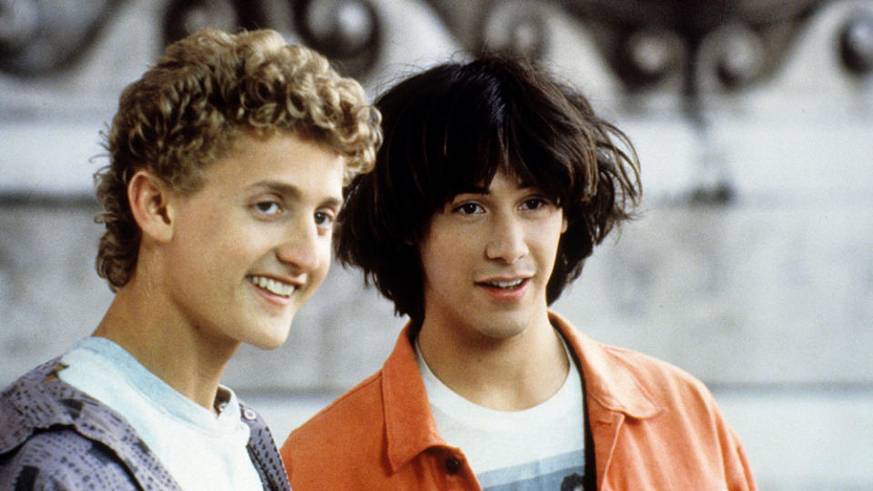 Alex Winter and Keanu Reeves in 1989’s “Bill and Ted’s Excellent Adventure” - Credit: ©Orion Pictures Corp/Courtesy E