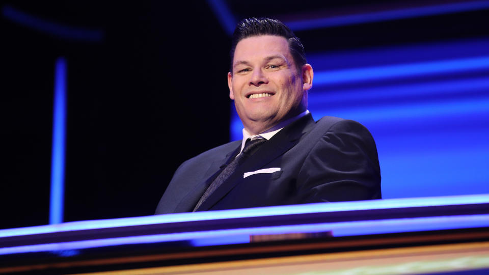 Mark Labbett has been a part of both incarnations of the American edition of &#39;The Chase&#39;, most recently on ABC. (ABC via Getty Images)
