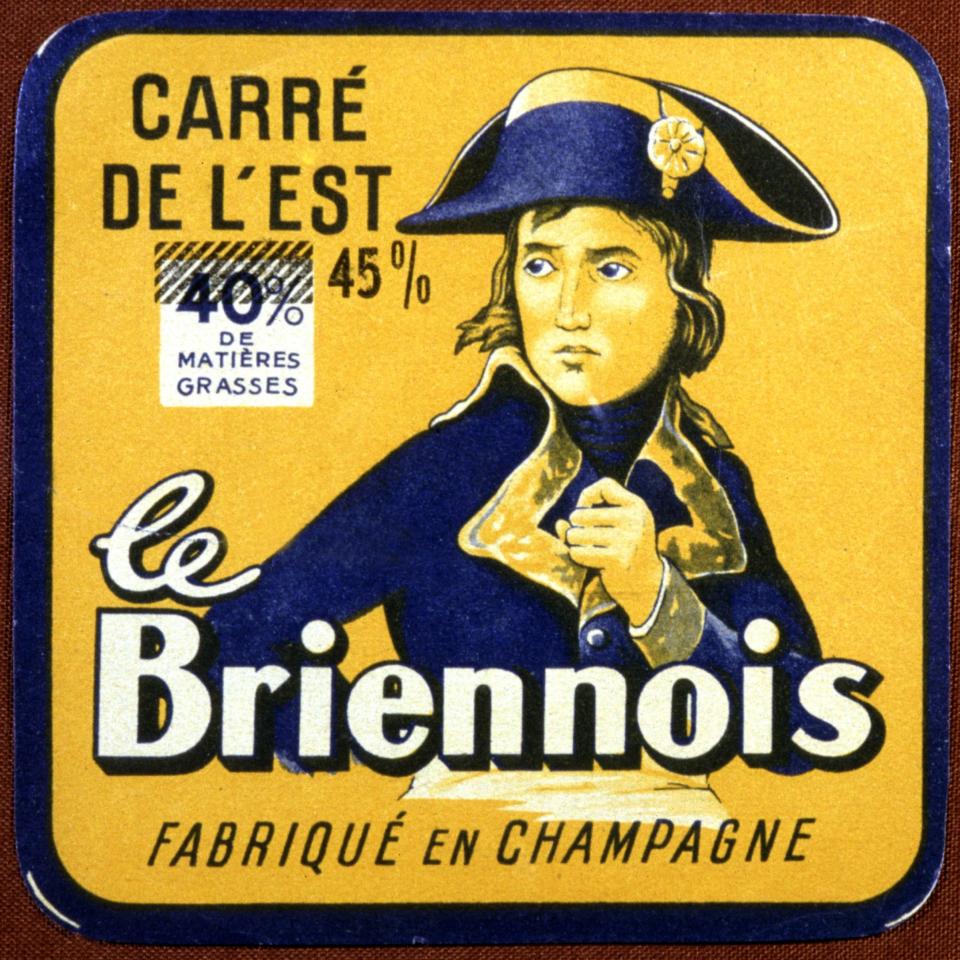 General consumption: Napoleon on the label of “le Briennois” cheese, France (1950)