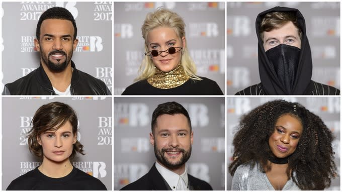 Some of this year's nominations for The Brit Awards 2017 [PA]