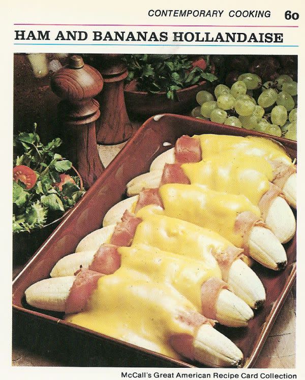 Ham And Bananas Hollandaise