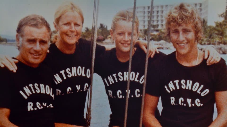 Lorna MacDonald, second from right, arrived in Florida on a sailboat with her family in 1979. - Lorna MacDonald