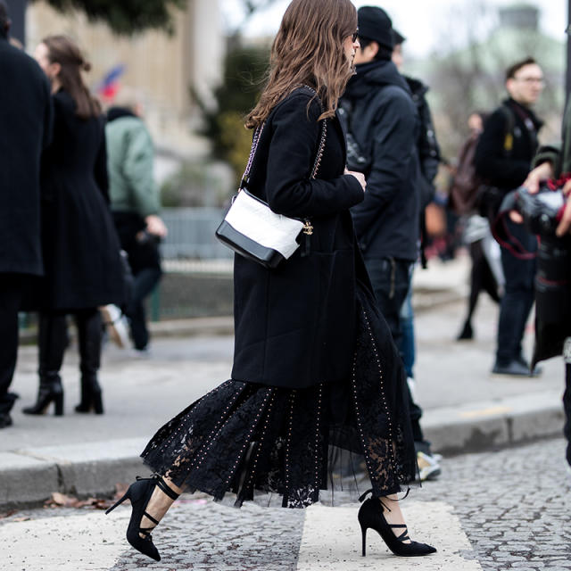 chanel gabrielle bag street style