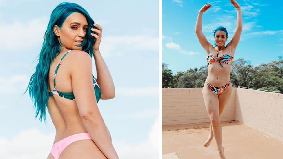 The front woman from Sheppard Amy Sheppard shares bikini photo