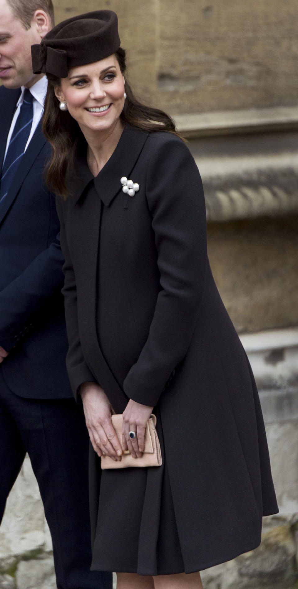 April 1, 2018: Kate Middleton at St. George’s Chapel