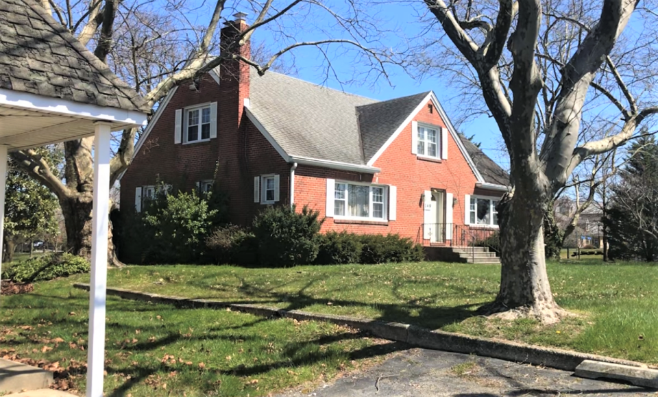 This house at 149 Bridgeton Pike was demolished as part of a redevelopment of the adjacent former Robert Starr Furniture store. A previously postponed application is before the Harrison Township Joint Land Use Board on Oct. 5. PHOTO: March 30, 2023.
(Credit: Joseph P. Smith)