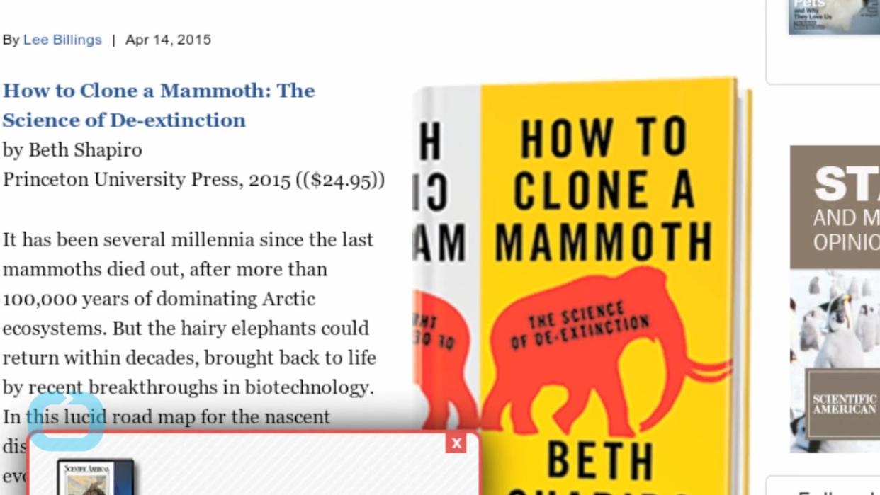 Should Scientists Clone Mammoths?