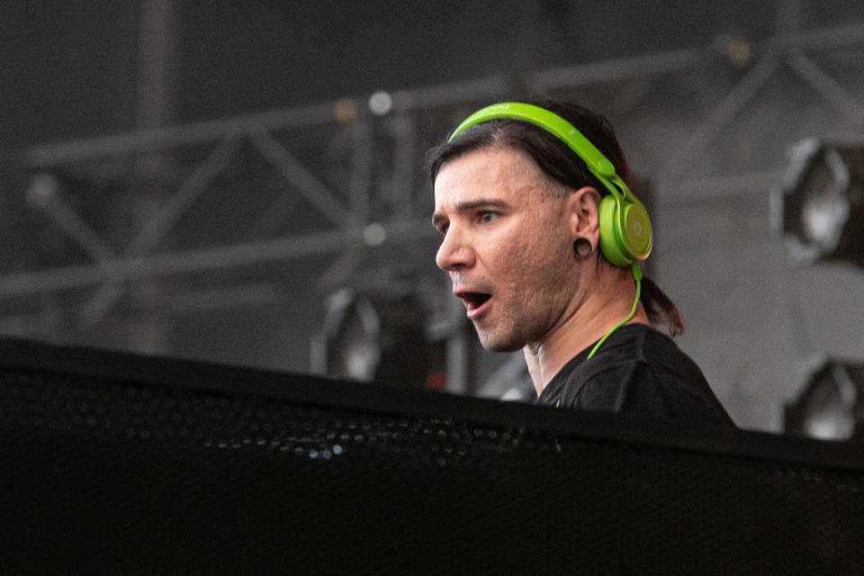 Skrillex DJing