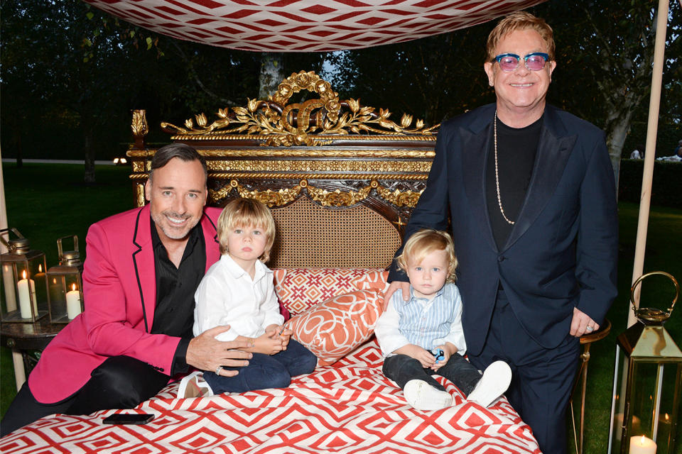 Elton John and David Furnish's Family Photo With Their Sons