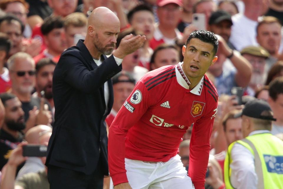 Cristiano Ronaldo’s departure has left Erik ten Hag with a striking vacancy to fill at Old Trafford  (PA Wire)