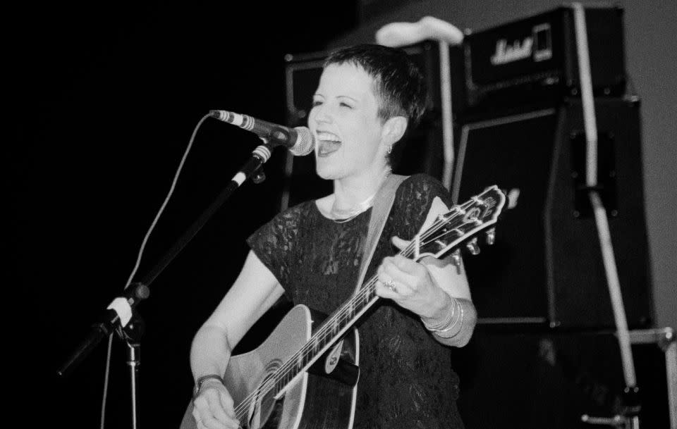 The singer joined the band in 1990. She is pictured here performing on stage in 1993. Source: Getty