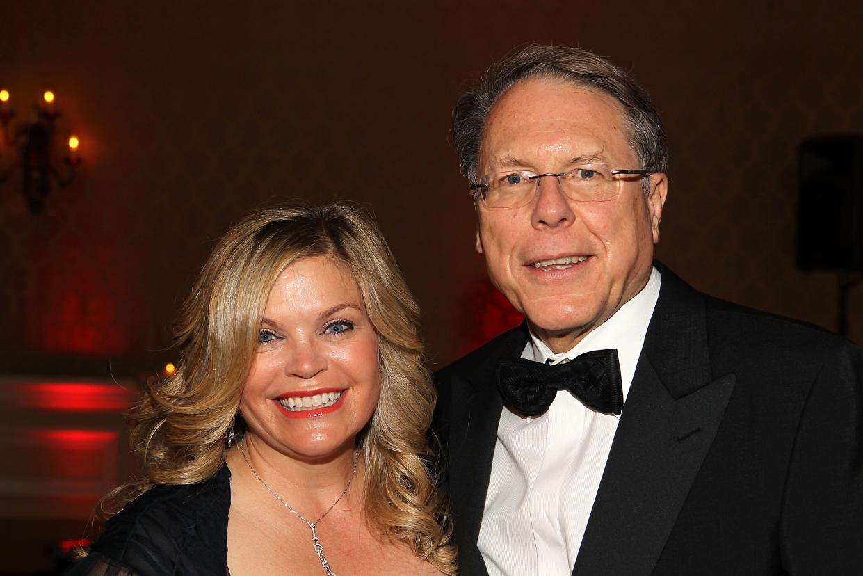 Honoree Wayne LaPierre and his wife, Susan LaPierre, pose for a photo at the 18th Annual Larry King Cardiac Foundation Gala at Ritz Carlton Hotel on May 19, 2012 in Washington, DC.
