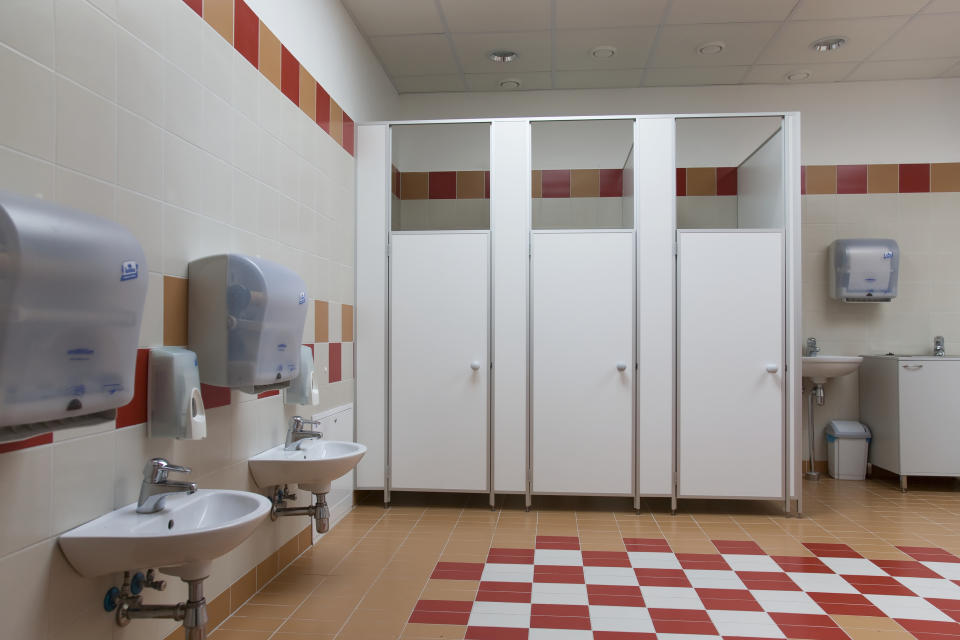 A school bathroom