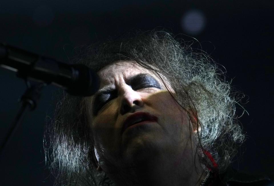 Robert Smith of The Cure performs on May 18, 2023, at Desert Diamond Arena in Glendale.