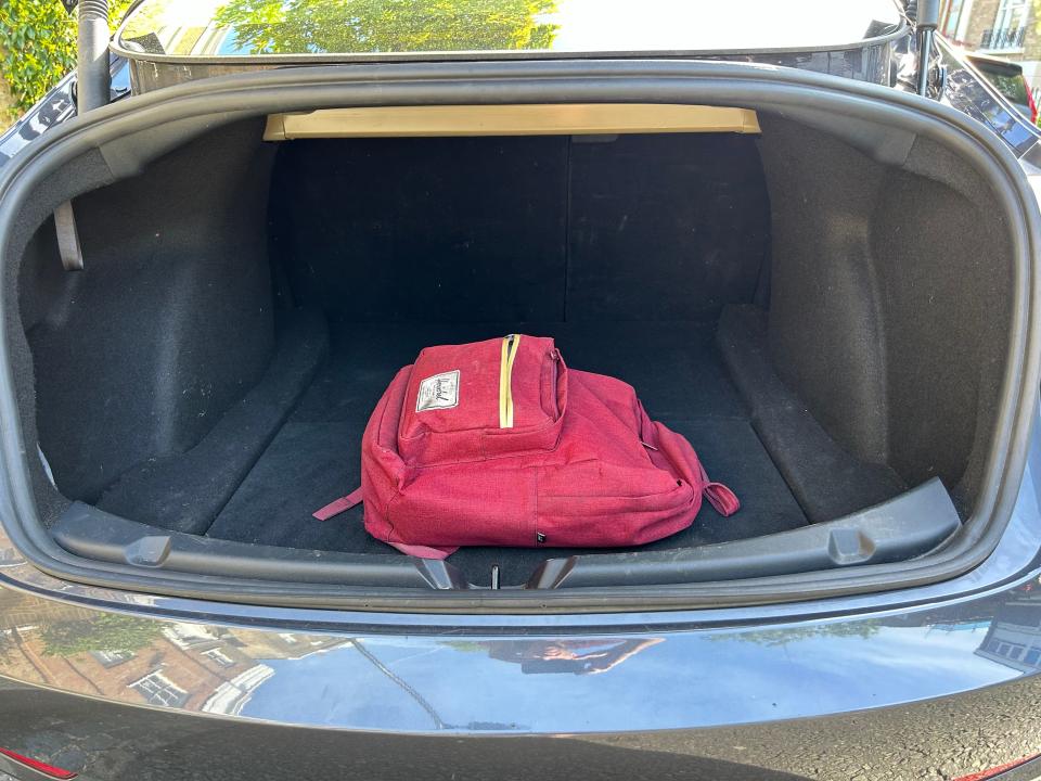 Tesla Model 3 trunk.