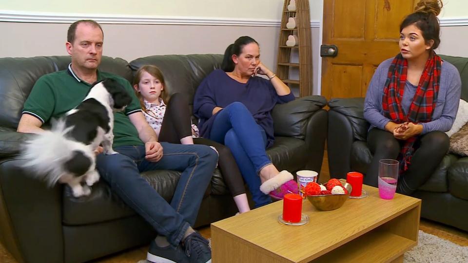 The Moffatt family on Gogglebox