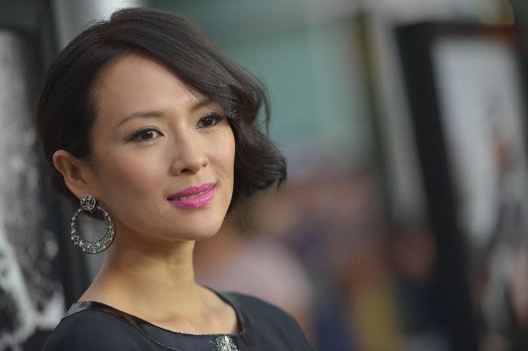 In this file photo, actress Ziyi Zhang arrives for screening of a movie at the Arclight Theatre in Los Angeles, California, on August 22, 2013