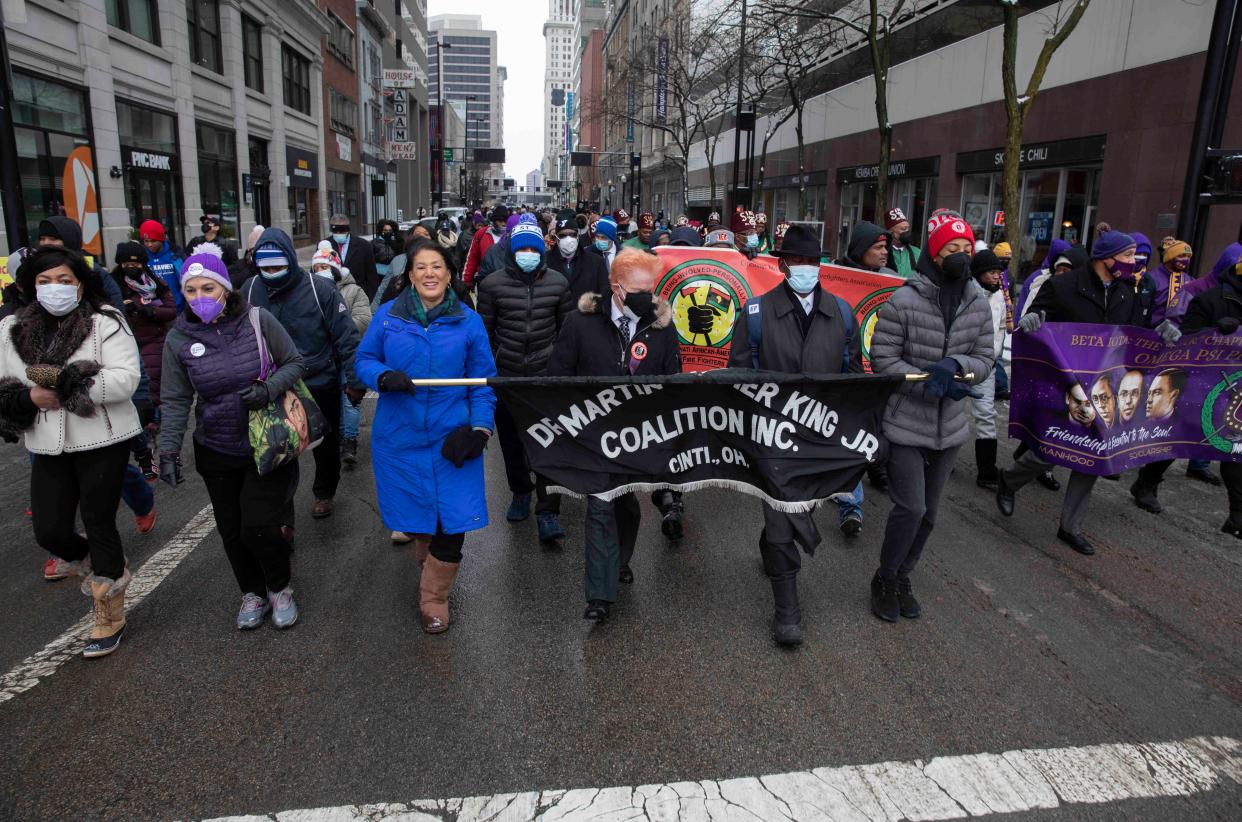 The 47th Annual Commemorative March to honor the Rev. Martin Luther King Jr. last year. This year, the march takes place on Jan. 16. The march starts at the National Underground Railroad Freedom Center and concludes at Washington Park in Over-the-Rhine.