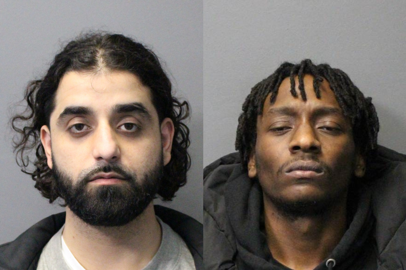 Kaoen Tarahkel, 30, (left) and Necho Lewis, 31, (right) have been jailed for firearms offences