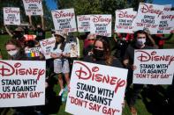 Disney employees protest against Florida's "Don't Say Gay" bill