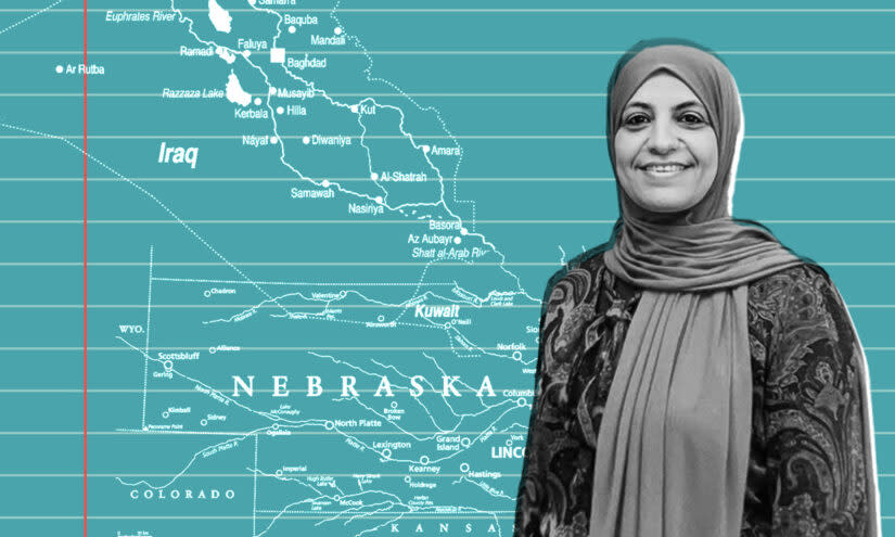 Iraqi refugee and Nebraska educator Maysoon Shaheen. (Eamonn Fitzmaurice/The 74)