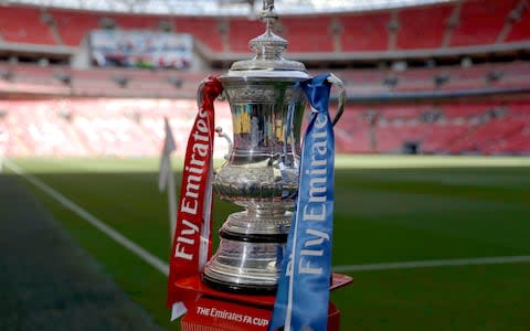 The FA Cup at Wembley Stadium - Credit: AP