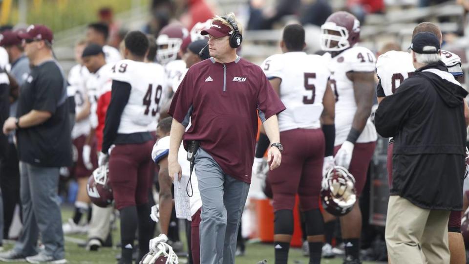 Of new Eastern Kentucky University quarterbacks coach Maxwell Smith, EKU head man Walt Wells says, “a bright individual. I always try to hire people who can (eventually) take your job.”