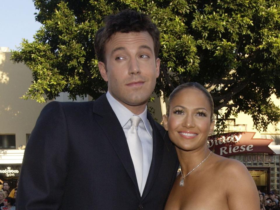 Jennifer Lopez and Ben Affleck in 2003.