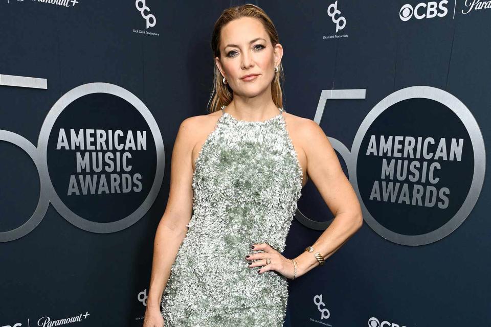 <p>Gilbert Flores/Penske Media via Getty</p> Kate Hudson at the American Music Awards 50th Anniversary Special event in L.A.